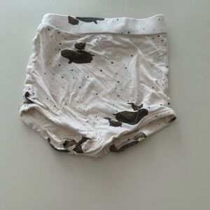 Kate Quinn Cream Whale Print Kids Bottoms
